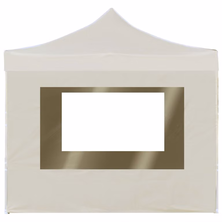 vidaXL Tenda professionale pieghevole per feste con pareti in alluminio 2×2 m crema