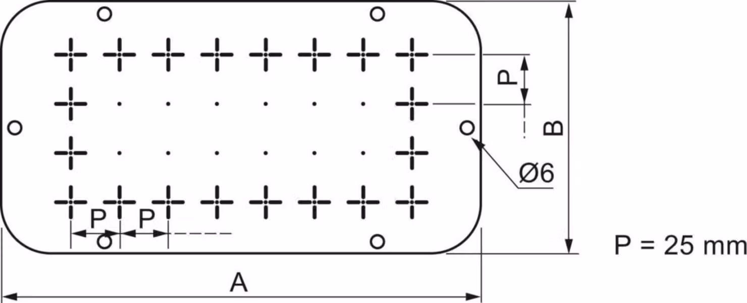 Piastra passacavi Schneider Electric NSYTLE