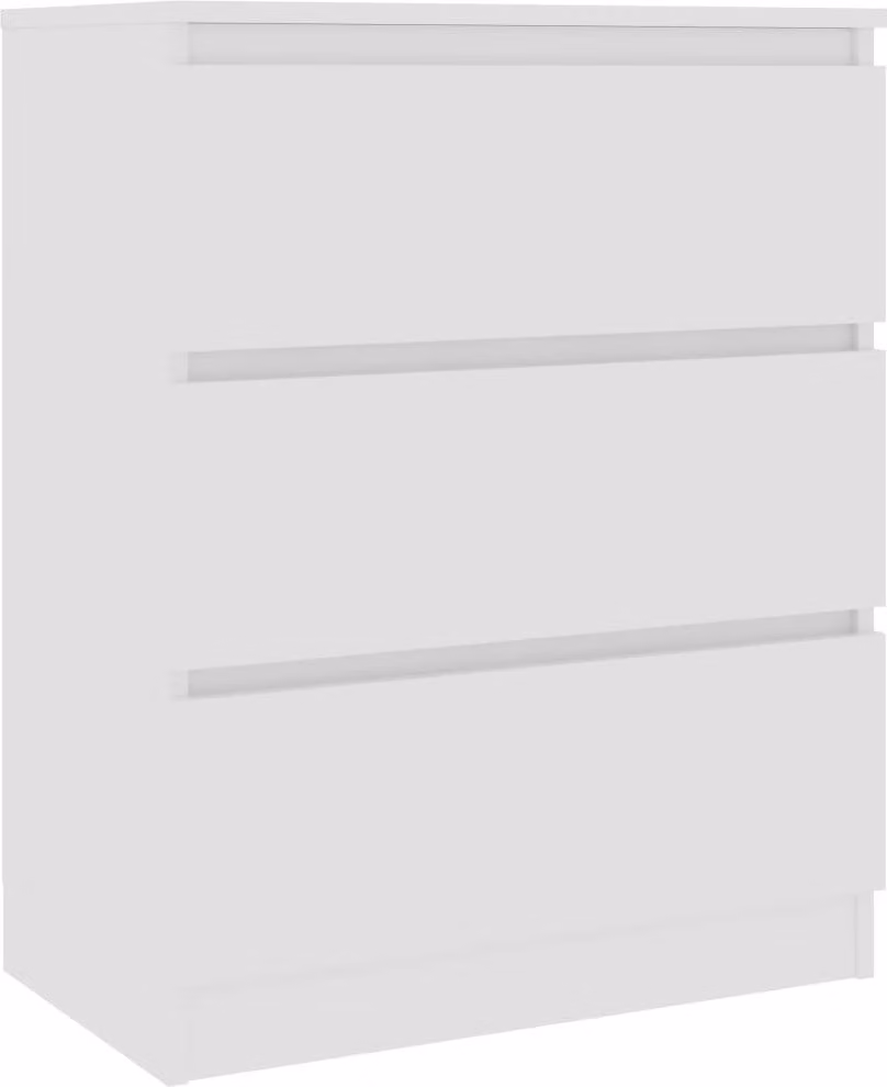 Credenza Bianca 60x35x76 cm in Legno Multistrato