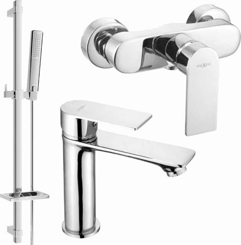 Mexen Royo DQ72 set doccia, cromo - 72204DQ72-00