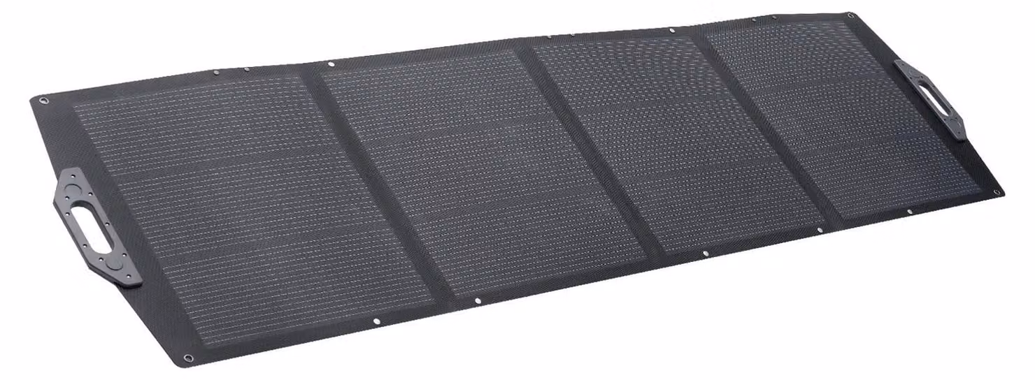 Pannello solare pieghevole da 200W, caricabatterie solare monocristallino portatile ad alta efficienza (24%) con uscita MC4, porte USB-A, Type-C e DC, impermeabile IP67, ideale per centraline di alimentazione, campeggio e escursioni