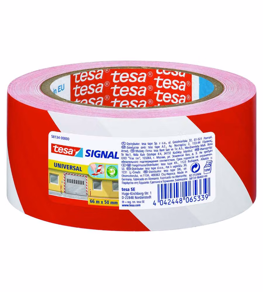 Nastro segnaletico Bianco Rosso