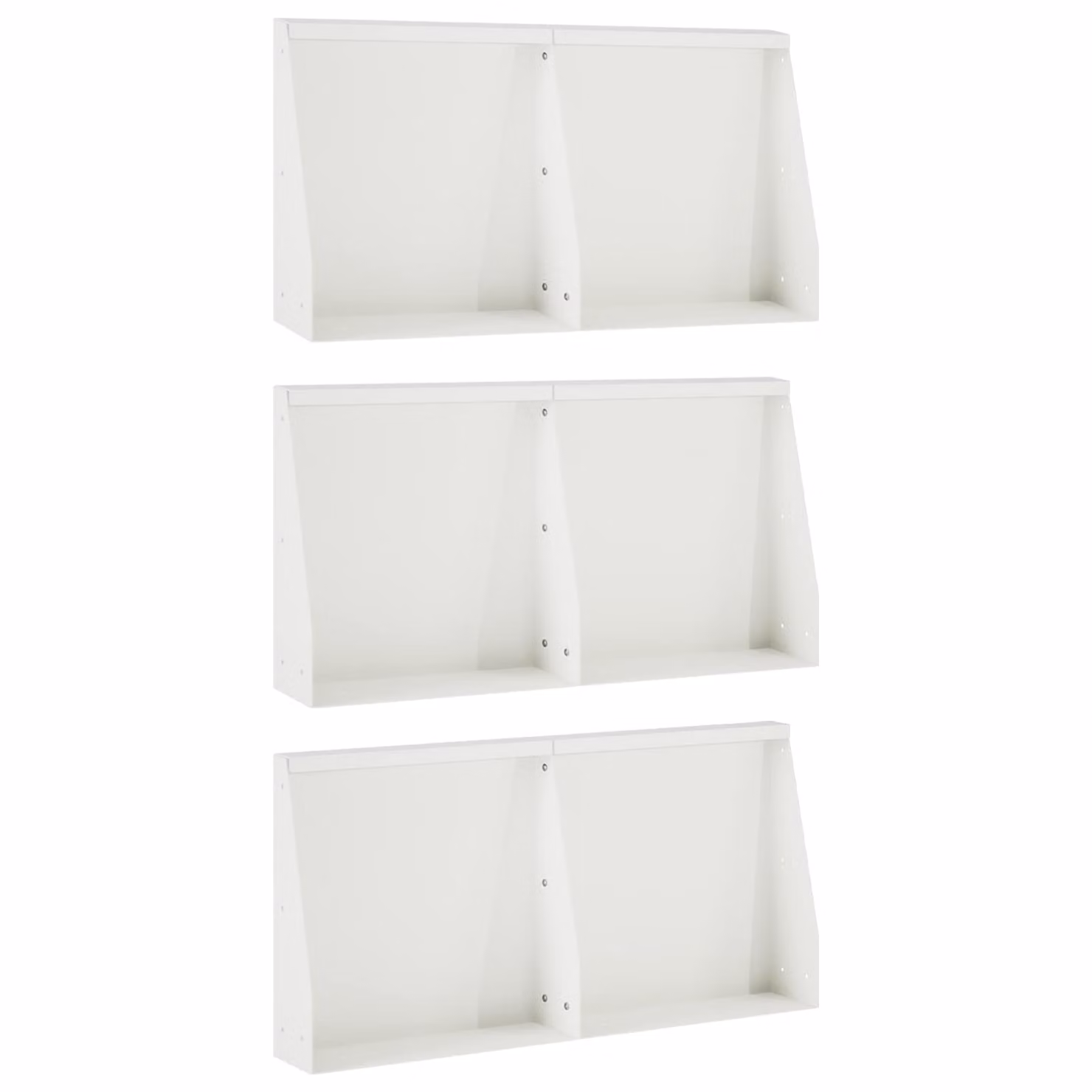 vidaXL Set di 6 pezzi per aiuola rialzata in acciaio bianco