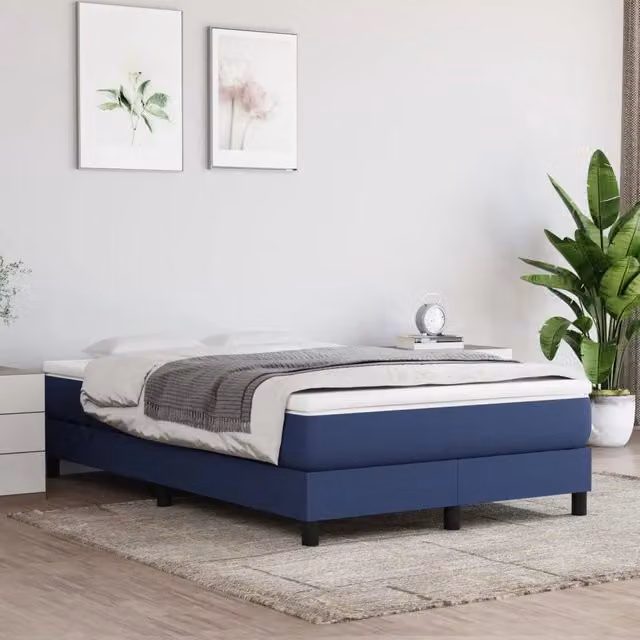 Materasso a Molle Insacchettate-Materasso per letto Blu 120x200x20 cm in Tessuto