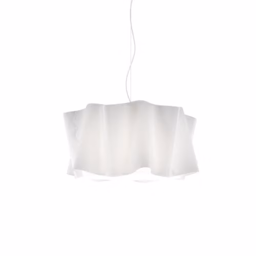 Lampadario Moderno Polilux ® Bianco E Metallo Cromo 5 Luci E27