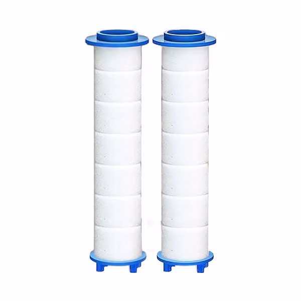 set di 2 filtri aggiuntivi in PP, filtri per soffione doccia per doccia massaggiante multifunzionale, efficace depurazione dell'acqua - SHOWERELAX