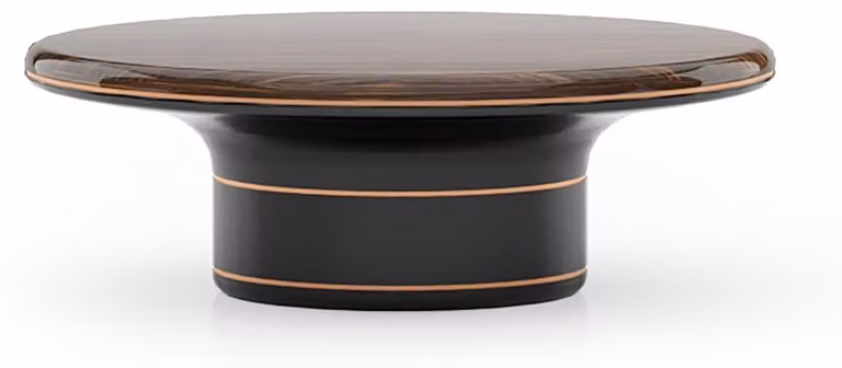 Eleganter brauner Holz-Couchtisch im stilvollen Design