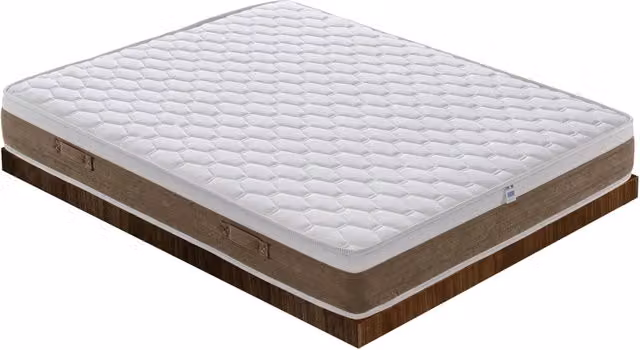 Materasso Singolo KingDream Hybrid Bianco con Tecnologia Antibatterica e Regolazione della Temperatura L/P/H: 90 x 190 x 23 cm