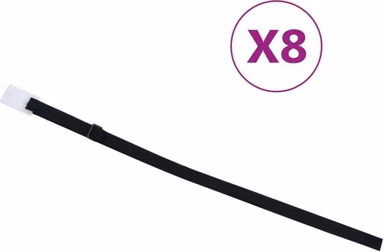 Cinghie di Fissaggio Universali per Coperture Piscina 8 pz 1,8m