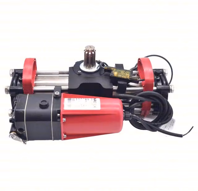 Attuatore oleodinamico FAAC S800 ENC SBW 100 per cancelli battenti 230V in acciaio inossidabile argento e rosso