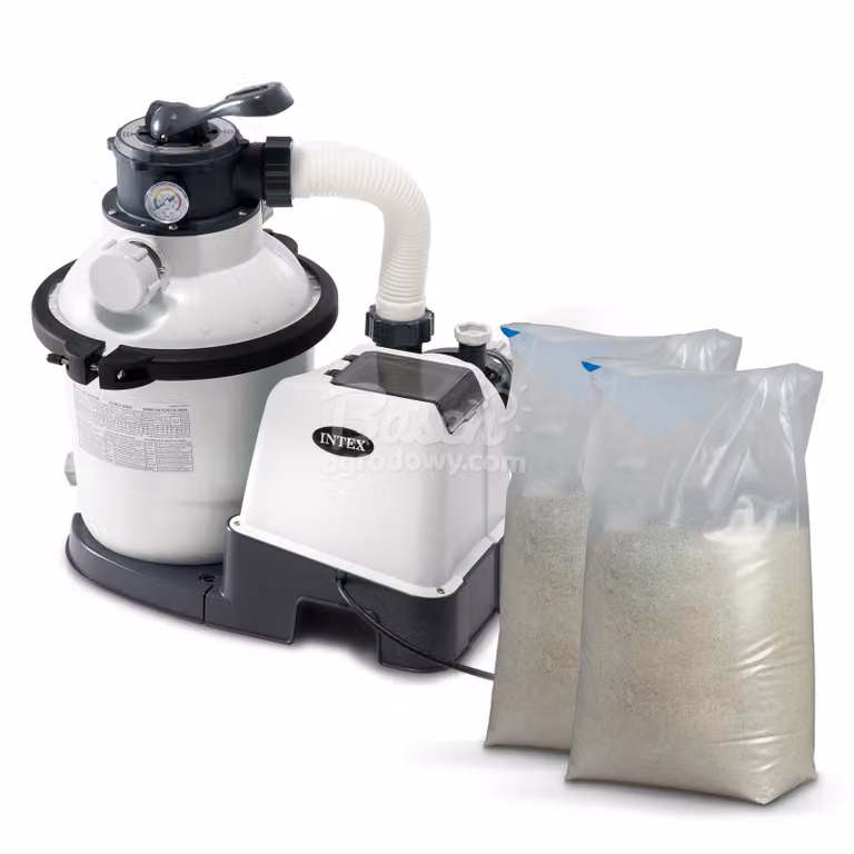 Pompa per filtri a sabbia 12000 l/h INTEX 26652 + 50 kg di sabbia