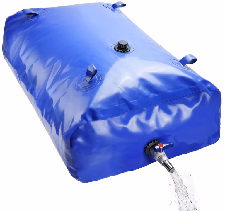 Serbatoio per acqua per carriola, sacca pieghevole per acqua, capacità 240 litri, realizzata in PVC resistente, adatta per uso esterno