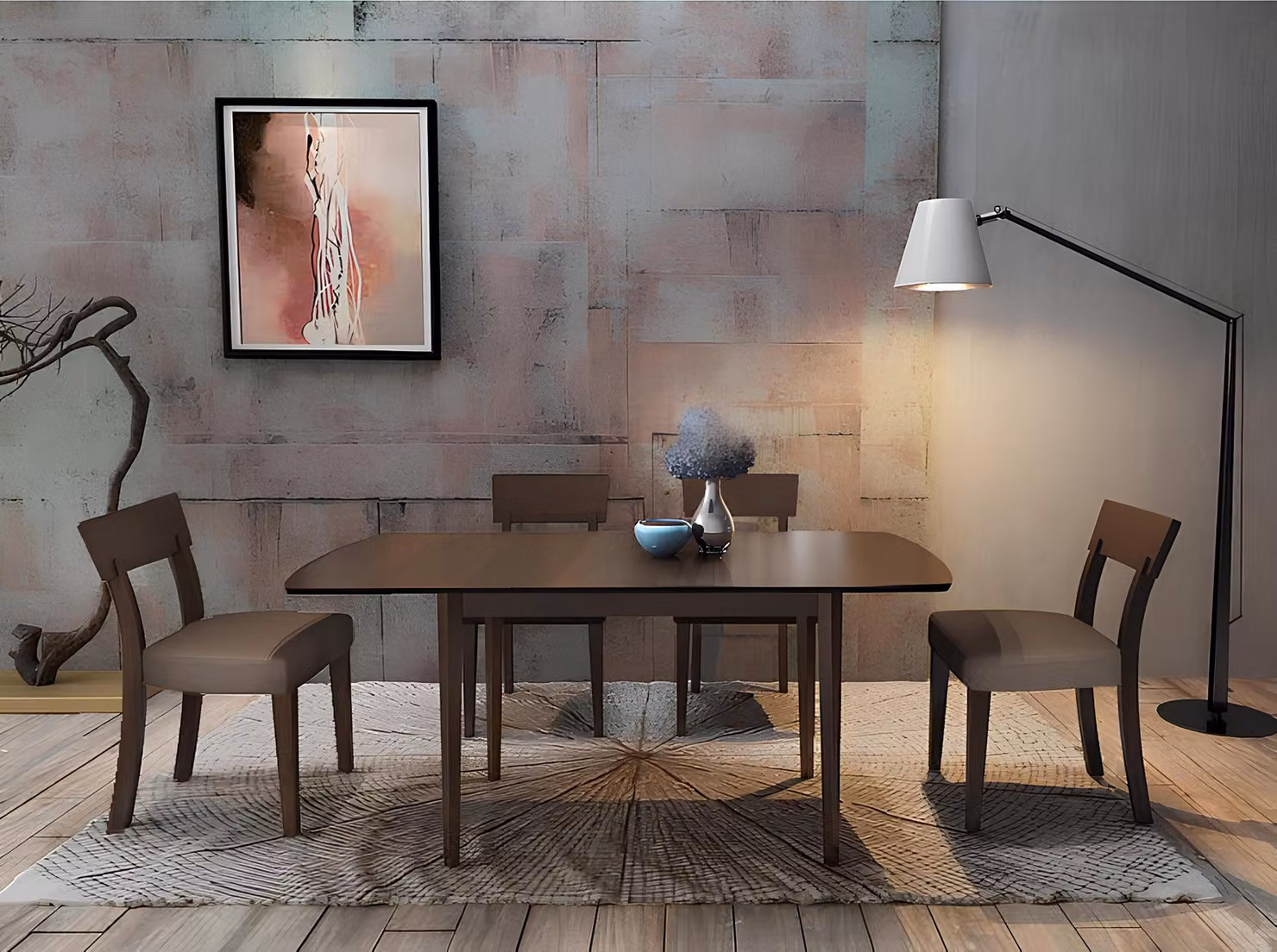 Ess Tisch Designer Italienische Möbel Holz Tisch Küche Wohn Zimmer 160x85cm