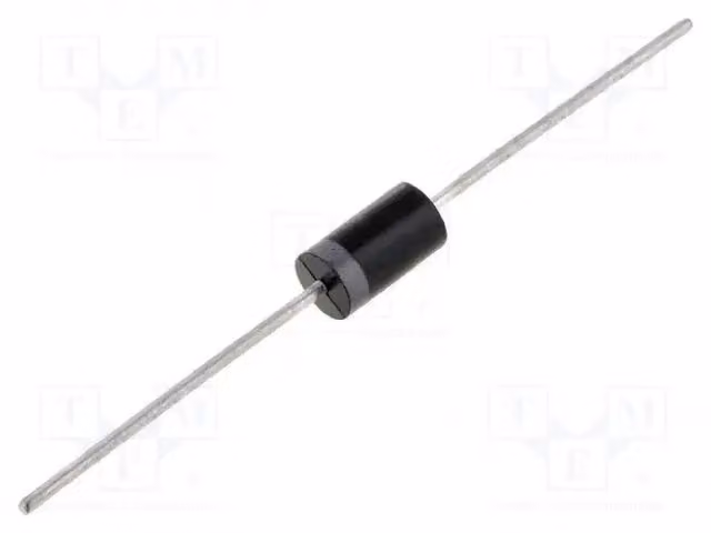 Diodo: raddrizzatore; a foro passante (THT); 400V; 3A; con base; Ifsm: 150A; DO201AD; 50ns UF5404, diodi universali a foro passante