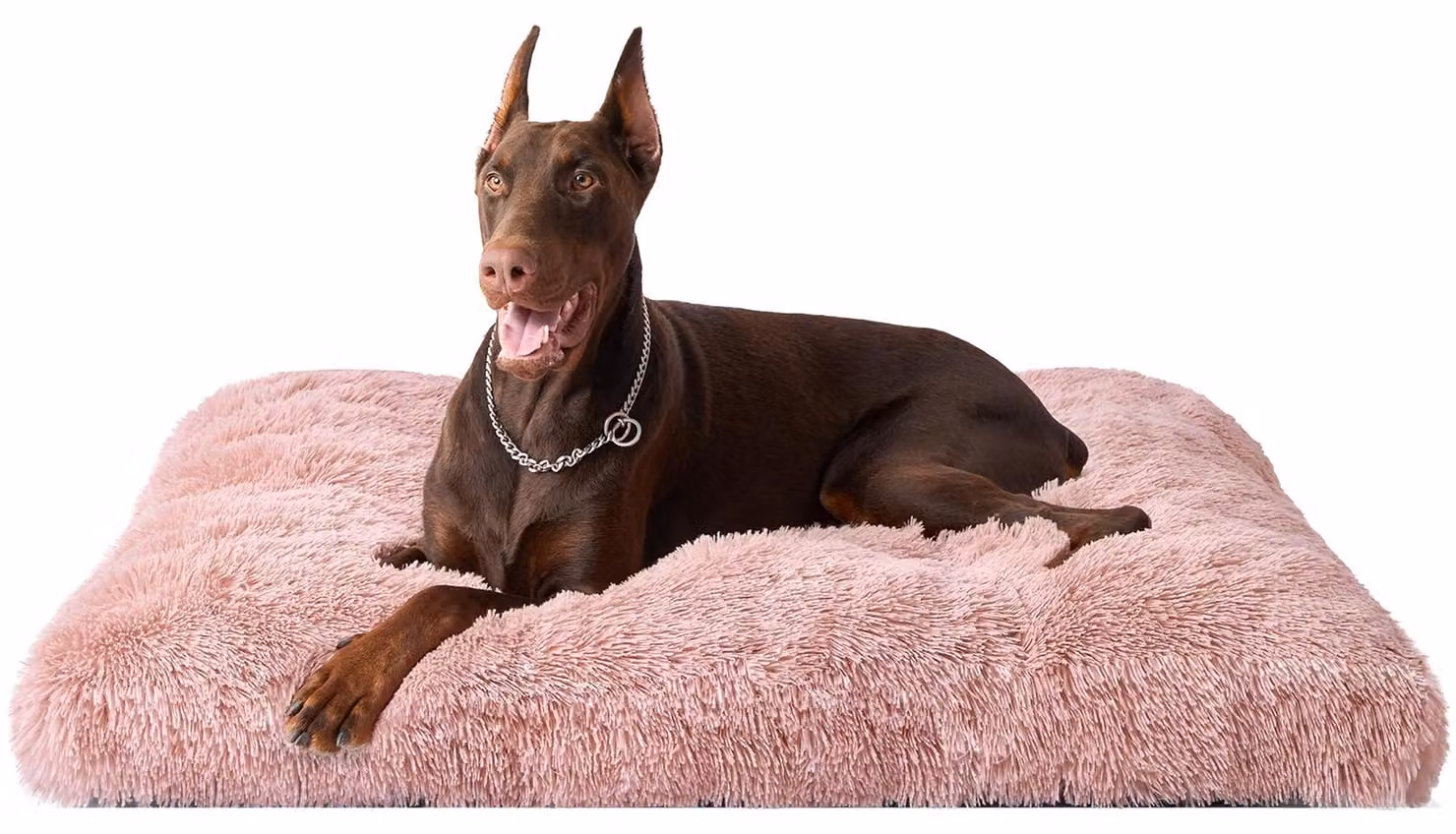 Cuccia per cani antistress - Extra grande, rosa - 120x90 cm - Poliestere, peluche
