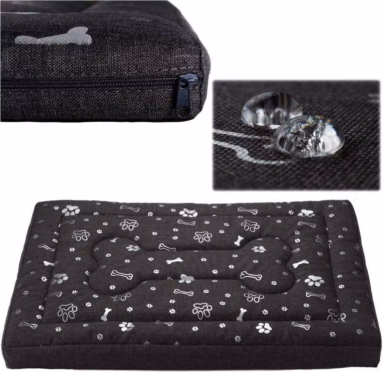 Letto per cani, materasso per cani, Welsti grigio scuro XL 130x90