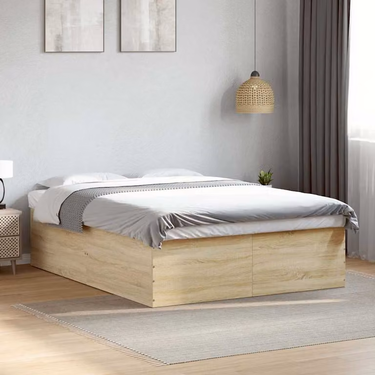 Giroletto vidaXL in legno multistrato color rovere Sonoma, L/P/H: 150 x 200 x 153 cm