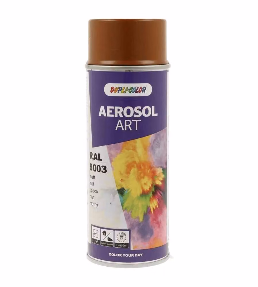 Dupli-Color Vernice spray RAL 8003 marrone argilla opaco 400 ml
