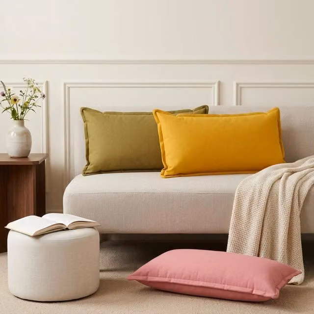 Cuscino con cuscino HOUTEN 12 pz Rosa Lino 933843