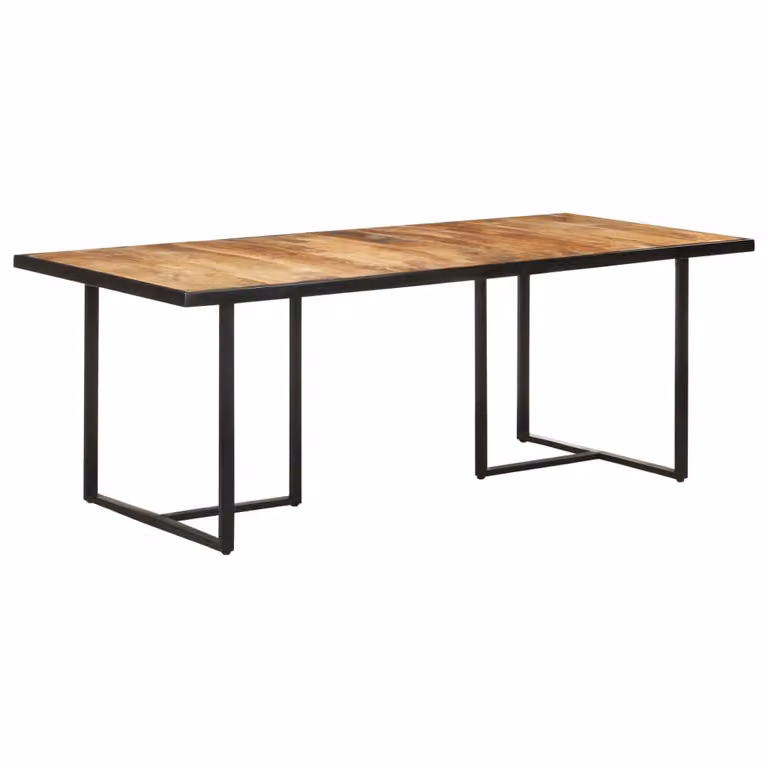 Maison Exclusive - Tavolo da pranzo 200 cm in legno di mango grezzo
