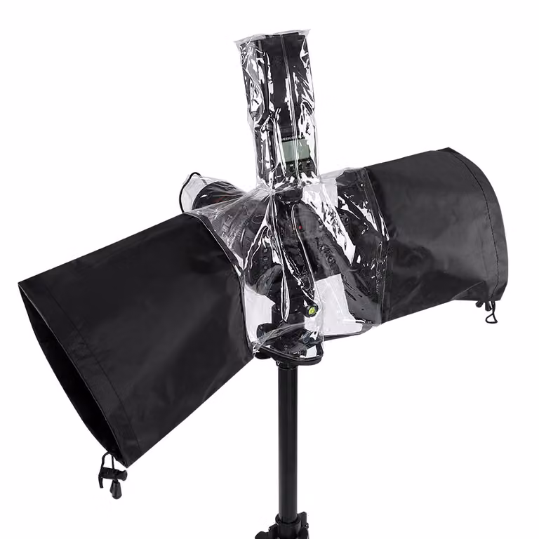 Copertura per fotocamera, copertura antipioggia per fotocamera, copertura per torcia elettrica, copertura impermeabile per fotocamera, copertura impermeabile per torcia elettrica