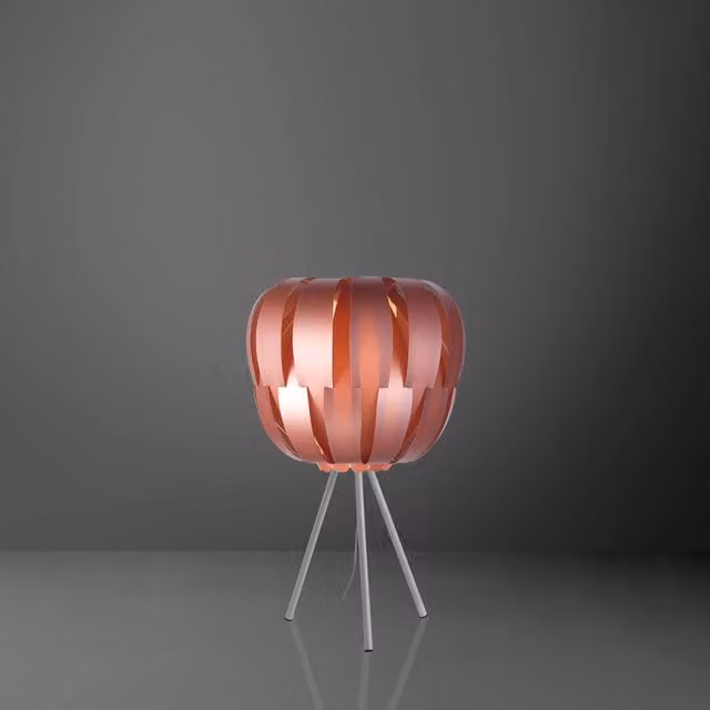Lampada da scrivania moderna Queen Polilux Linea Zero in metallo rosa con attacco E27 – 1