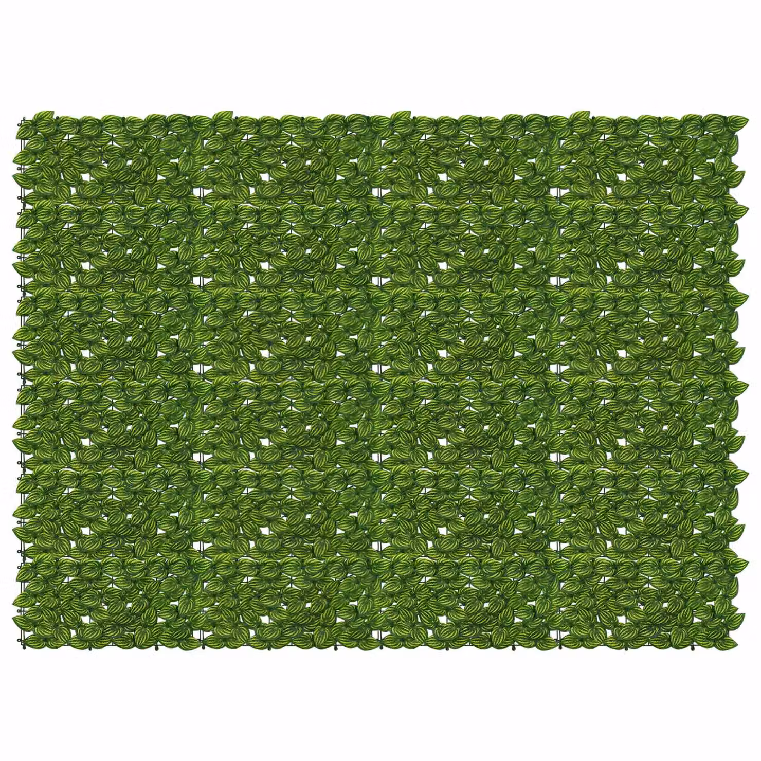 vidaXL Siepe artificiale per balcone con foglie Verde e Giallo L: 200 cm, H: 150 cm
