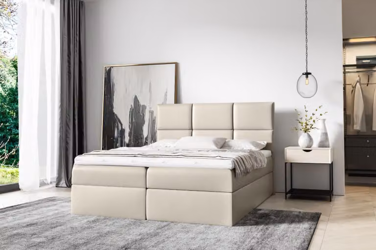 Polsterbett Boxspringbett 160x200 Design Doppel Hotel Modern Bett Betten Möbel