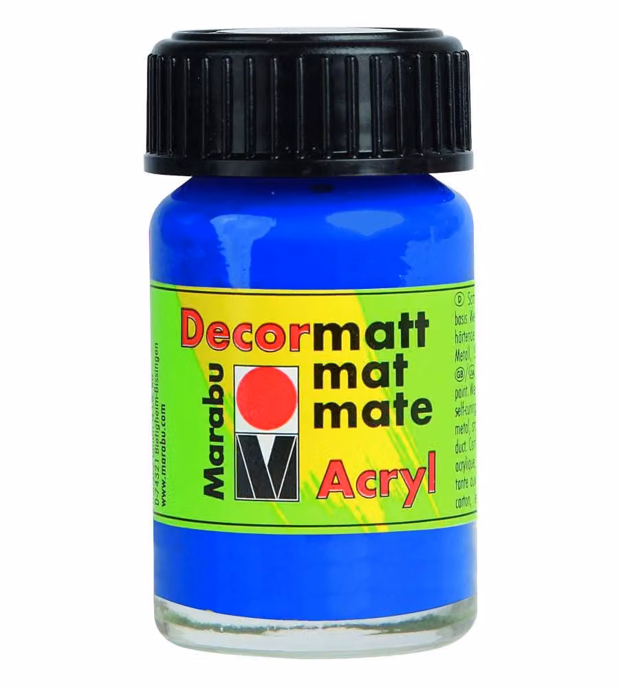 Decormatt Acryl Marabu 15 ml Blu Oltremare Scuro