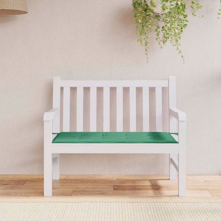 vidaXL Cuscino per Panca Verde in Tessuto Oxford Idrorepellente e Traspirante L: 100 cm, P: 50 cm, H: 3 cm