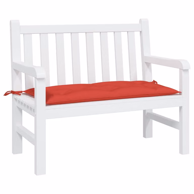 Cuscino per panca vidaXL rosso in tessuto Oxford impermeabile e traspirante L: 100 cm, P: 50 cm, H: 7 cm