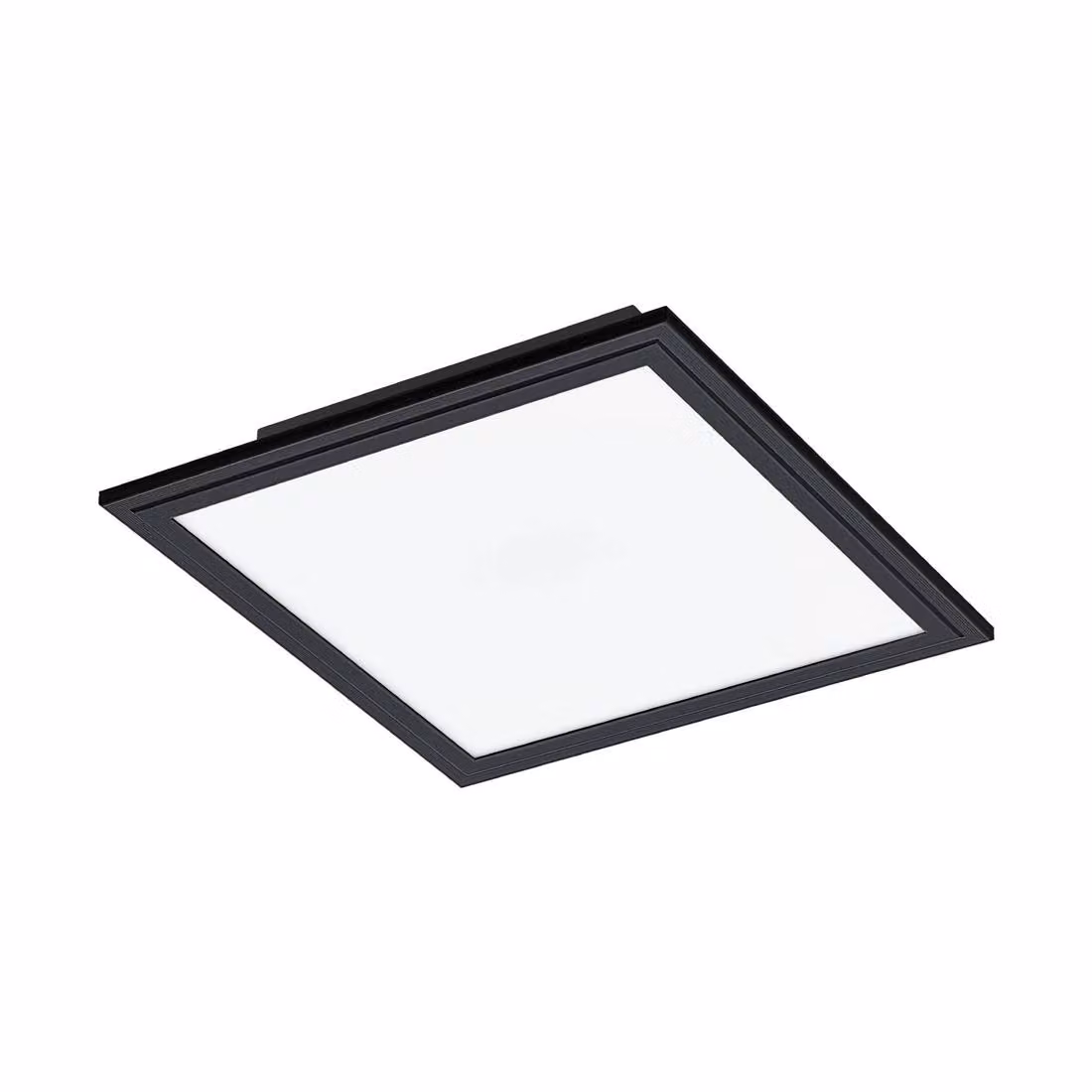 Plafoniera Moderna Salobrena 1 Alluminio Nero Luce Led Integrato 14W