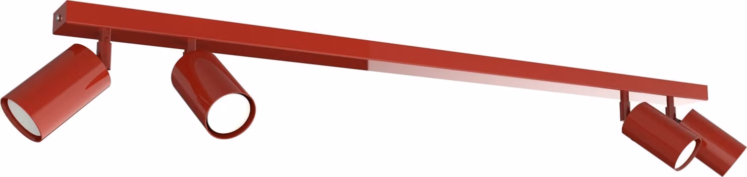 Lampada da soffitto Fleck, monocolore lucida, L.100