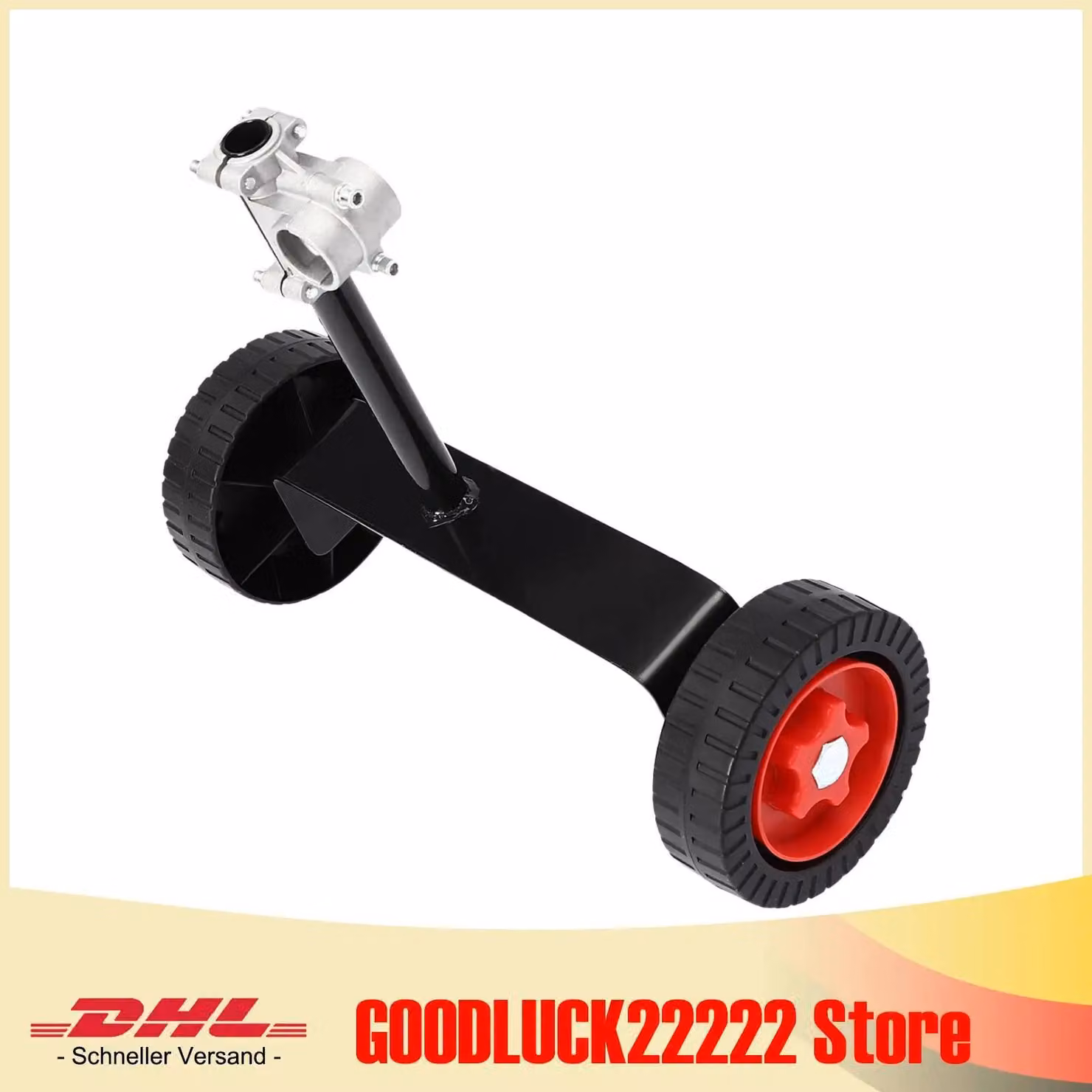 Ruota di supporto per decespugliatore a zaino/falciatrice - Ricambio - Diametro 28 cm - Ghisa - Per modelli a benzina