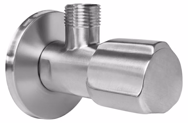 Rea Valvola Ad Angolo 02 1/2" X 3/8" Brush Nickel