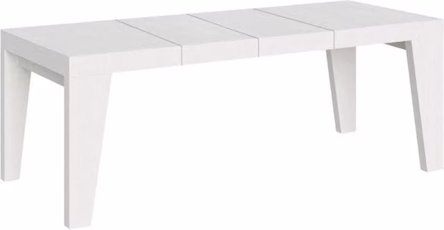Tavolo Allungabile Naxy Premium GIORDANOSHOP Bianco Frassino L/P/H: 180/440 x 90 x 77 cm