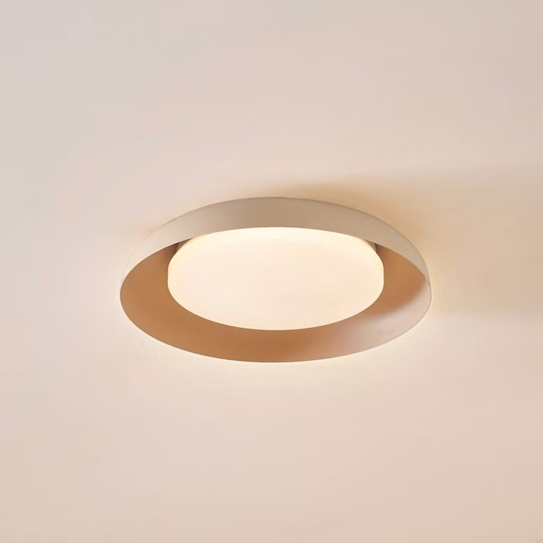 Plafoniera a LED Florie Lindby, Crema / Ambra, Soggiorno / Sala da pranzo, Plastica, Moderno, Plafoniera LED