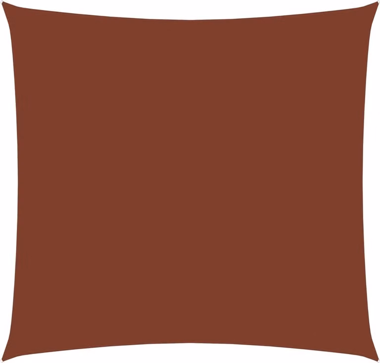 Vela Parasole in Tela Oxford Quadrata 4x4 m Terracotta