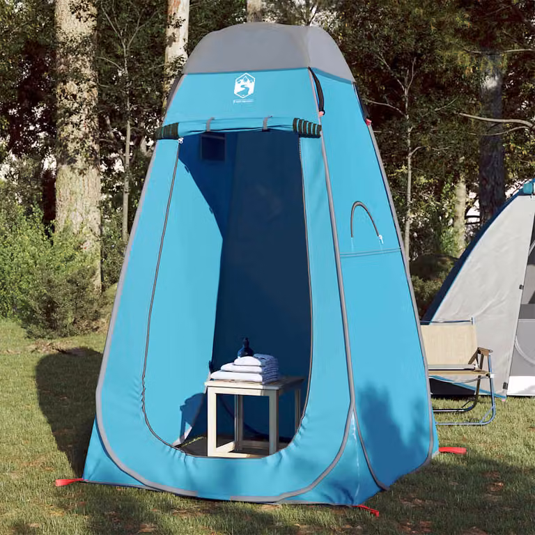 Tenda Privacy Pop-Up vidaXL Blu Impermeabile in Poliestere L/P/H: 120 x 120 x 185 cm