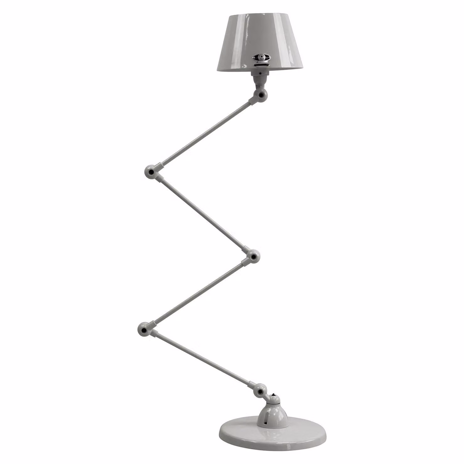 Jieldé Lampada da terra Aicler AID433, Alluminio / Grigio / Zincato, Soggiorno / Sala da pranzo, Metallo, Industriale, Lampada da terra
