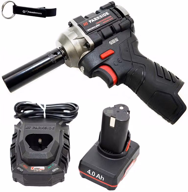 PARKSIDE PERFORMANCE® 12 V 1/2" Avvitatore a impatto a batteria PPDSSA 12-Li incl. batteria (4 Ah) e caricabatteria (2,4 A)