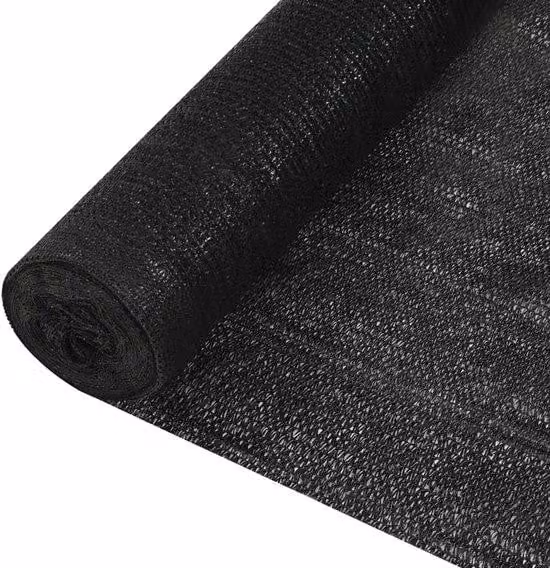 Recinzione da giardino resistente ai raggi UV in HDPE, 2 x 10 metri, nera