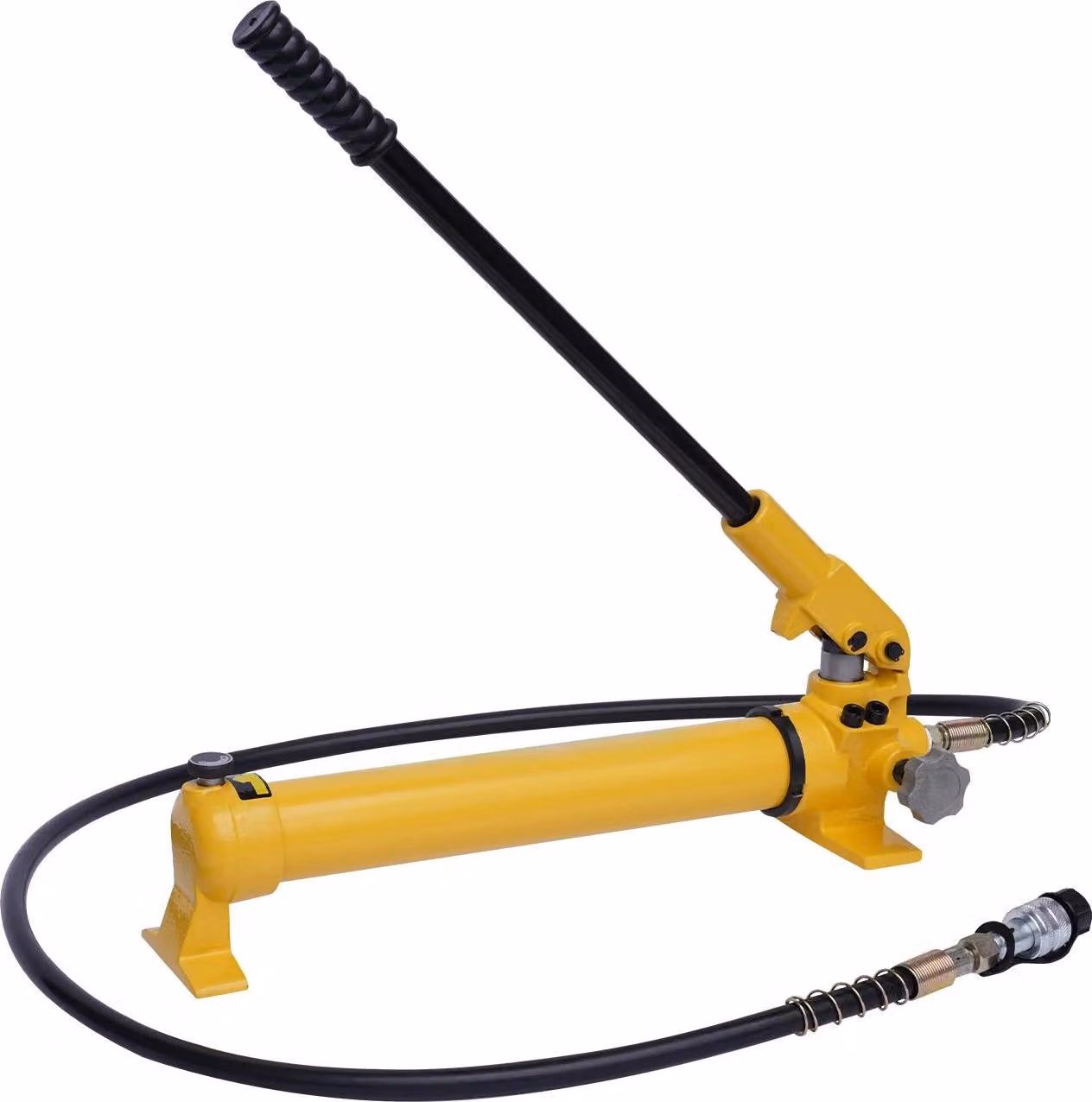 Pompa manuale idraulica - CP-700 - 700 bar - Serbatoio dell'olio da 350 ml - Con tubo flessibile - Giallo