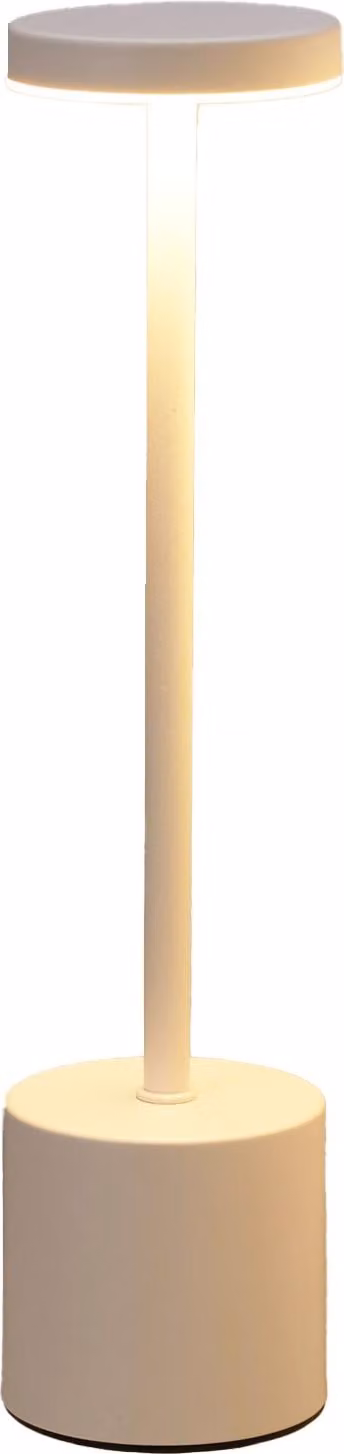 Lampada da tavolo a LED con batteria ricaricabile, metallo, 34 cm