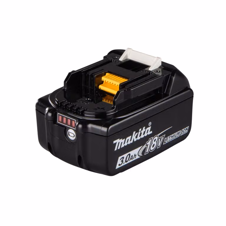 Batteria Makita BL1830B originale, 18V, 3,0Ah – Batteria agli ioni di litio LXT, 54Wh – con indicatore di carica – 197599-5