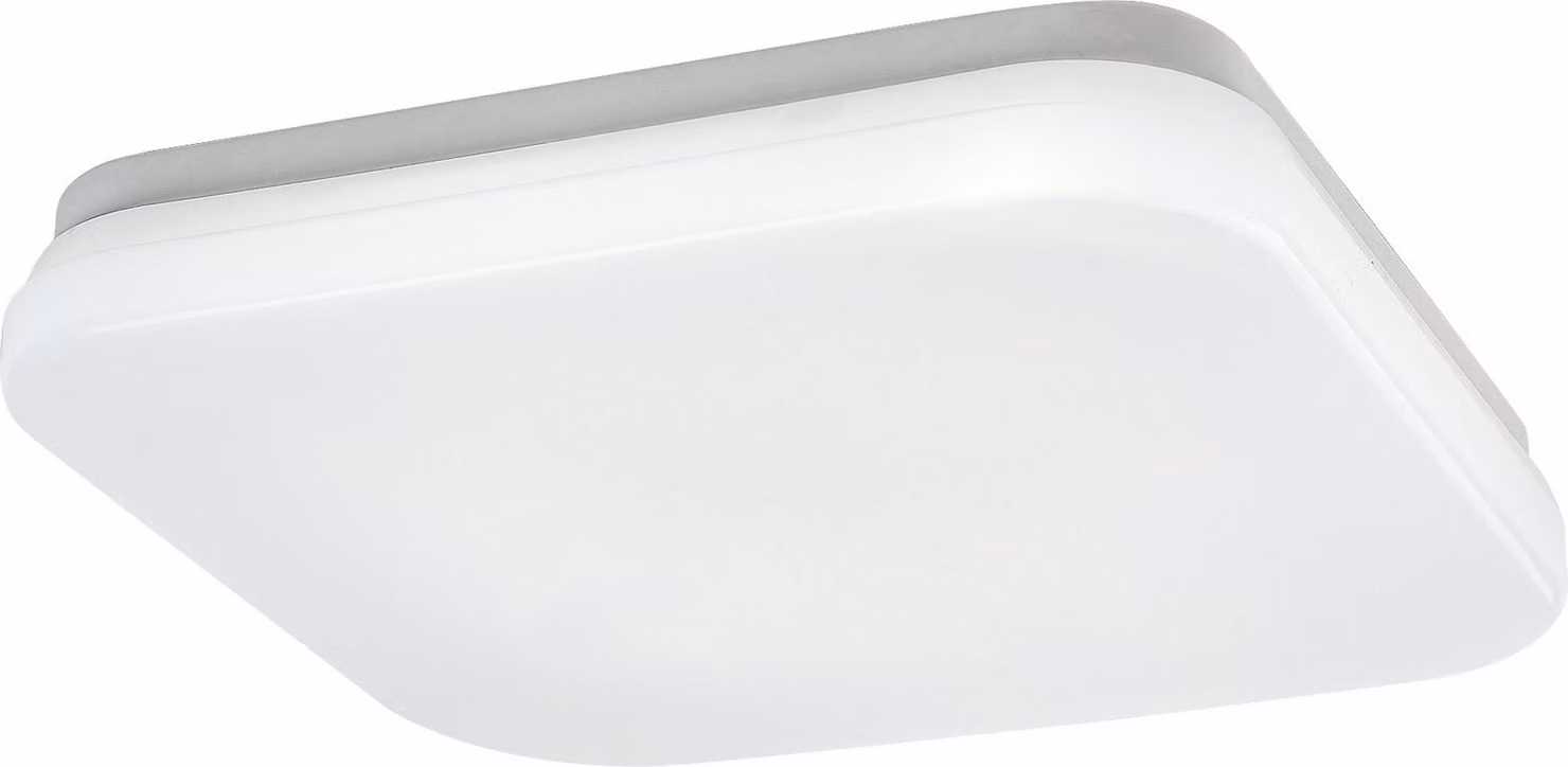 Rabalux Plafoniera LED bianca Lowar quadrata 240x240mm 12W IP44 CCT 77134
