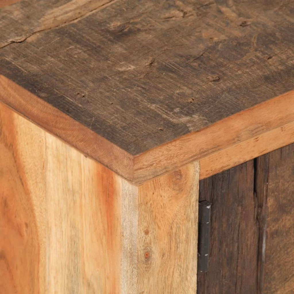 Tavolino 90x50x31 cm Legno massiccio riciclato