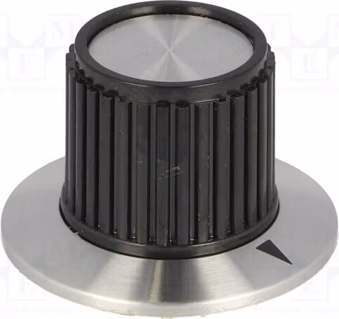 1 x Manopola rotante Kuntoff con flangia, diametro albero: 6,35 mm, dimensioni: 22,7 x 23 mm, modello RN-112B, manopole rotanti per
