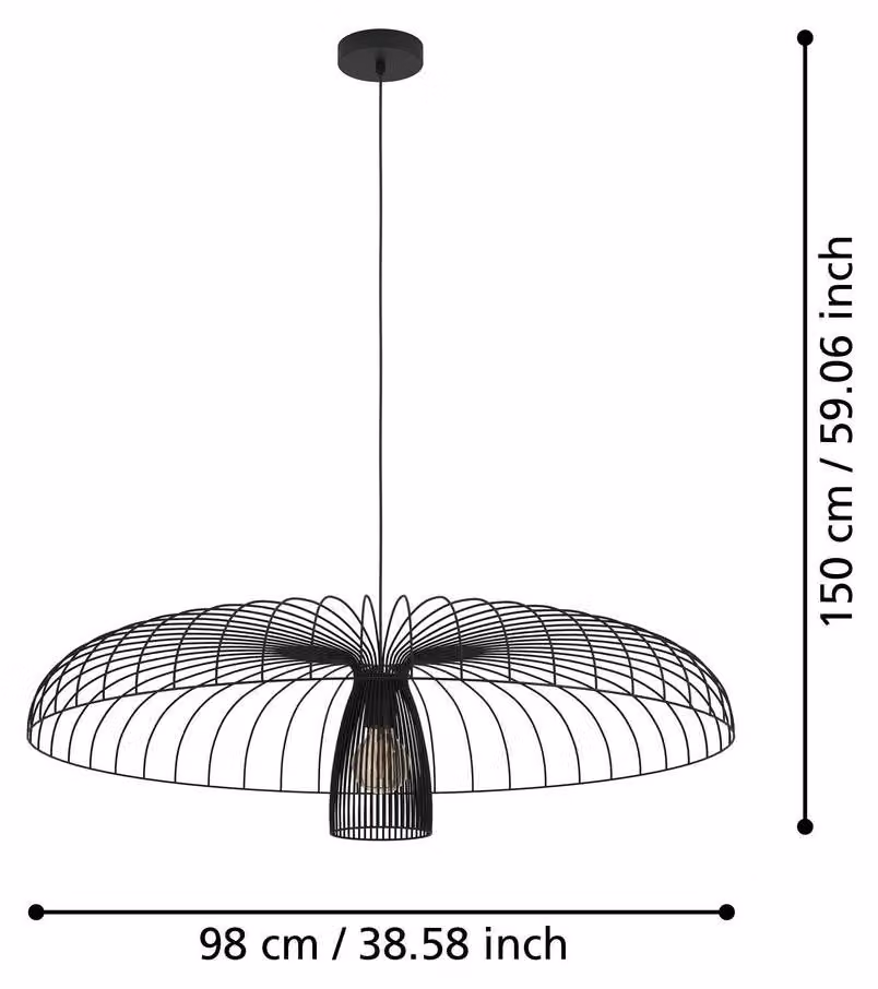 Lampada a sospensione CHAMPERICO 390217 Eglo