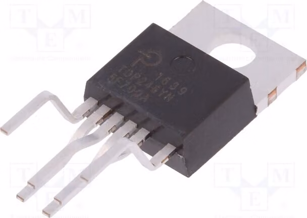 1x AC/DC, alimentatore a commutazione (SMPS) - 7C TOP246YN, regolatore di tensione - circuiti PWM, frequenza 61,5÷140 kHz